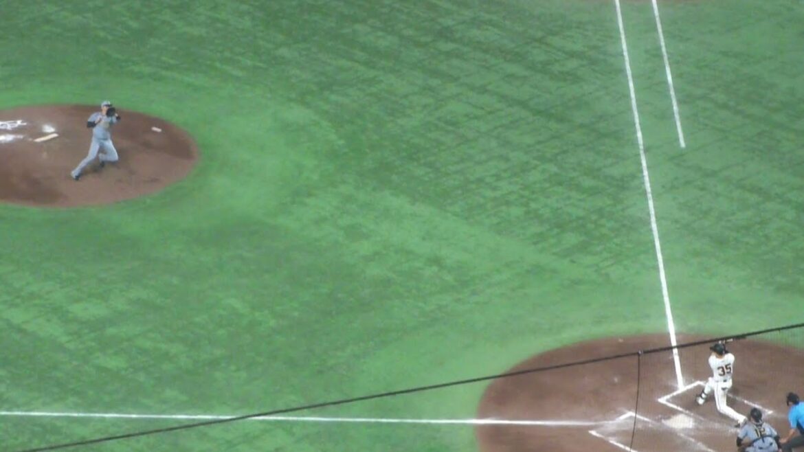 阪神 湯浅京己 ナイスプレー　巨人 vs 阪神　2025年7月19日(土) 東京ドーム