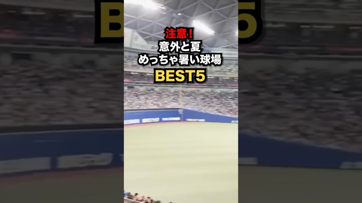 【注意】夏めちゃくちゃ暑い球場BEST5 #プロ野球 #野球観戦