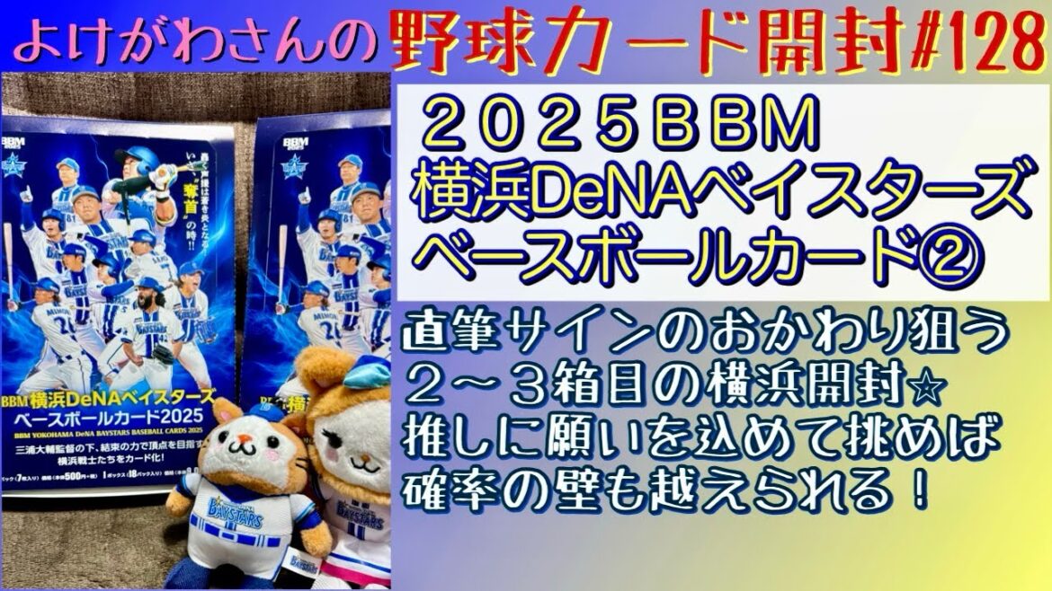 【開封動画】BBM 横浜DeNAベイスターズ ベースボールカード2025 2-3箱目をたしなむ。【野球カード】 【開封動画】BBM 横浜DeNAベイスターズ ベースボールカード2025 2-3箱目をたしなむ。【野球カード】