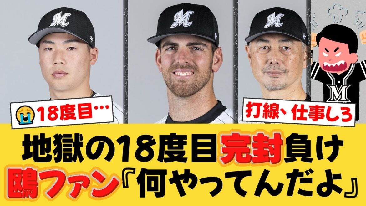【ロッテ】悪夢の18度目完封負け…友杉の痛恨エラーが決勝点となり借金は今季ワースト18に。【ロッテファンの反応】【M速報】 【ロッテ】悪夢の18度目完封負け…友杉の痛恨エラーが決勝点となり借金は今季ワースト18に。【ロッテファンの反応】【M速報】