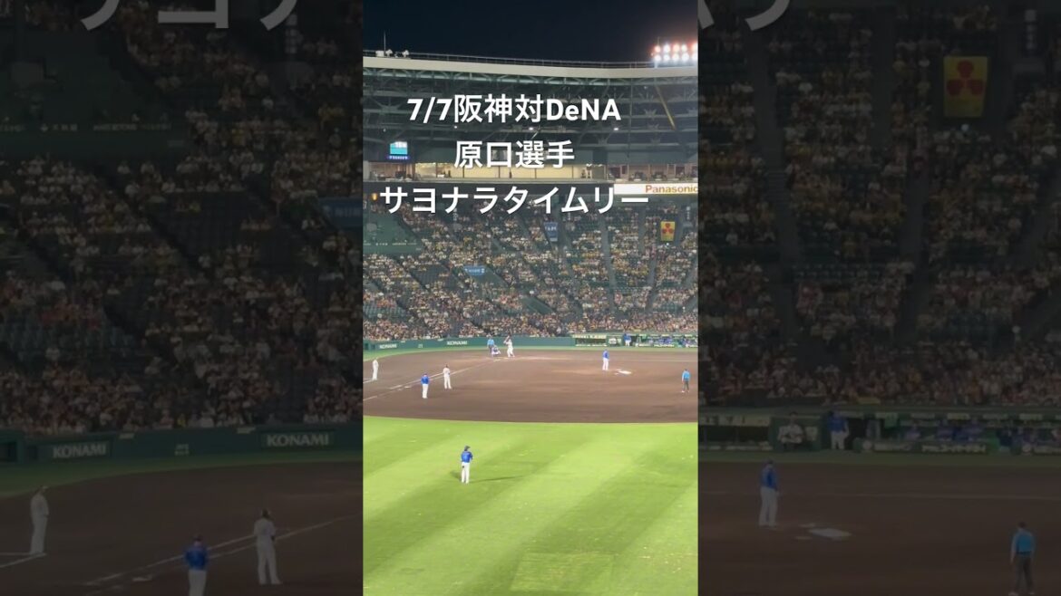 7/7阪神対DeNA原口選手サヨナラタイムリー