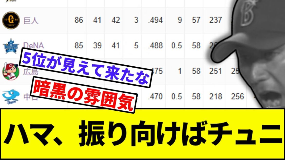 【ハマハマしてきたな】ハマ、振り向けばチュニ【なんJ反応】【なんG反応】【プロ野球反応集】【2chスレ】【5chスレ】【巨人】【阪神】【中日】【ヤクルト】【カープ】【横浜ベイスターズ】【フォード】