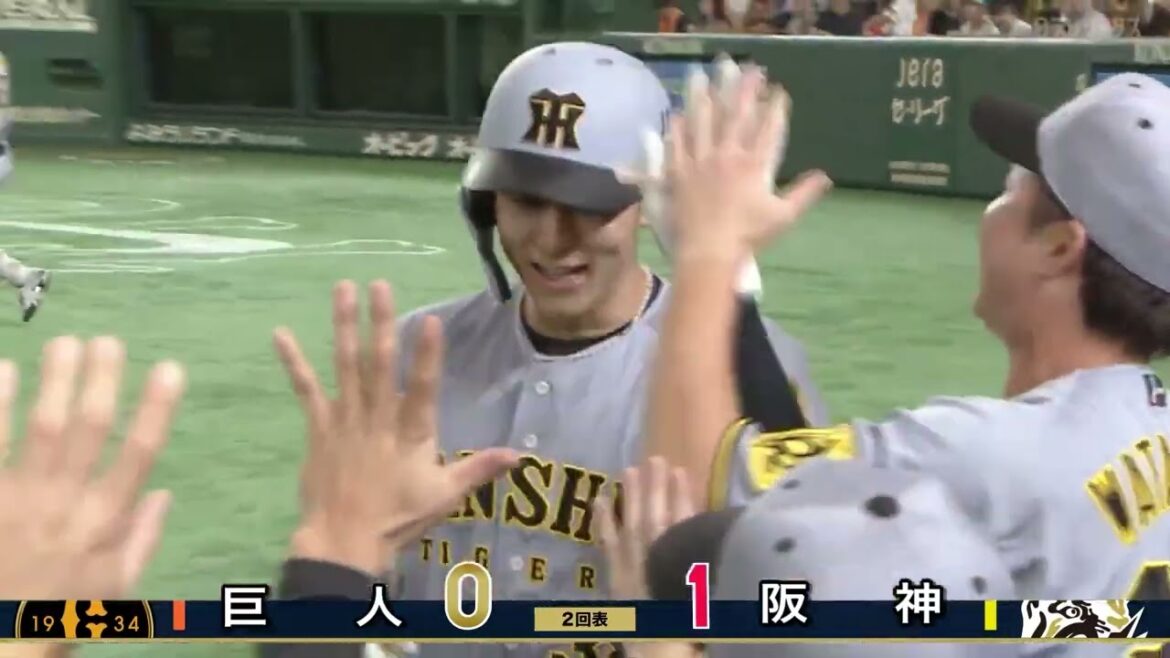 【阪神】小幡竜平 第1号先制ソロホームラン！！