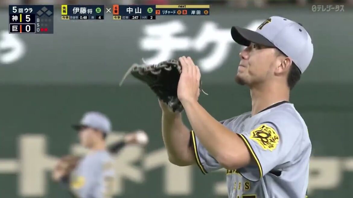 阪神先発 "伊藤将司" 6回まで2安打無失点の好投も⋯