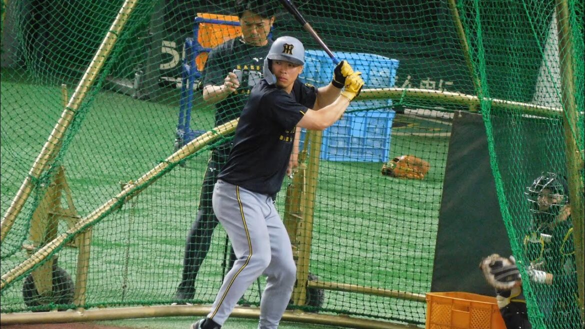 【今日も出るか】佐藤輝明 豪快な打撃練習 2025.7.20