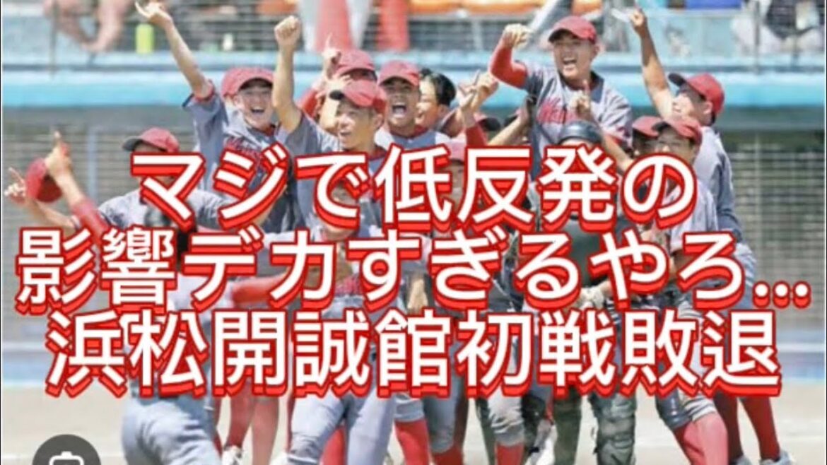 【高校野球】プロ注目投手率いる浜松開誠館が加藤学園に初戦敗退…静岡高校野球が大荒れに【静岡大会】#高校野球 #甲子園