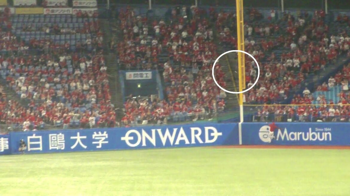 ヤクルト 赤羽由紘 劇的逆転サヨナラ3ランホームラン 第2号　リプレー検証後に判定が覆りホームランで試合終了　ヤクルト 7x - 6 広島　2025年7月21日(月)　神宮球場