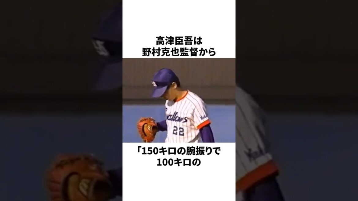 高津臣吾が野村克也に「150キロの腕の振りで100キロを投げろ」と無茶ぶりされたことについての雑学　#プロ野球 #野球 #npb