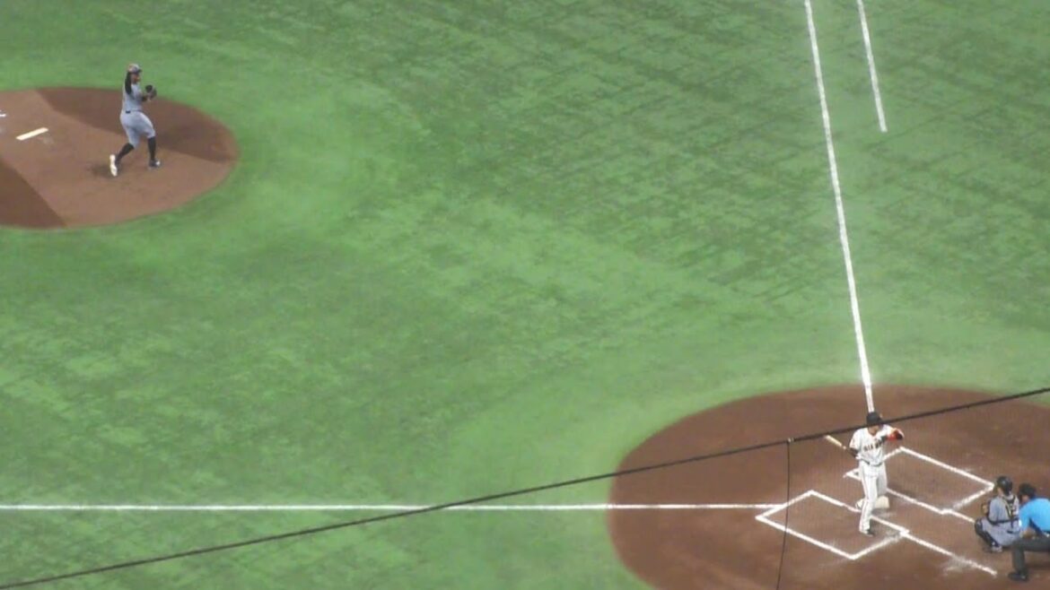巨人 増田陸 デッドボール　巨人 vs 阪神　2025年7月20日(日) 東京ドーム