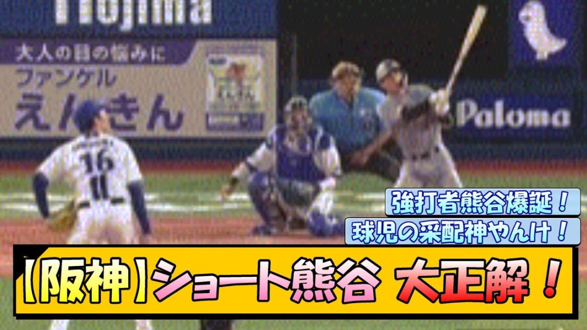 【阪神】ショート熊谷 大正解！