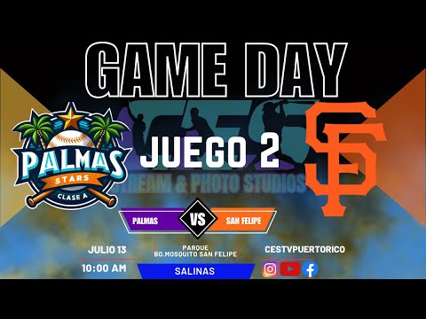 PALMAS VS SAN FELIPE BEISBOL CLASE A JUEGO 2 PALMAS VS SAN FELIPE BEISBOL CLASE A JUEGO 2