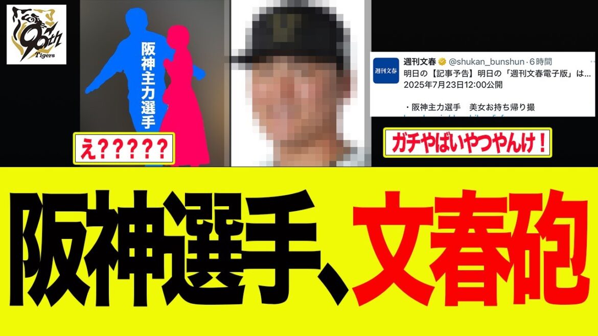 【阪神】阪神主力選手に文春砲！ファンの間で誰だと予想祭り開催　 阪神ファンの反応集
