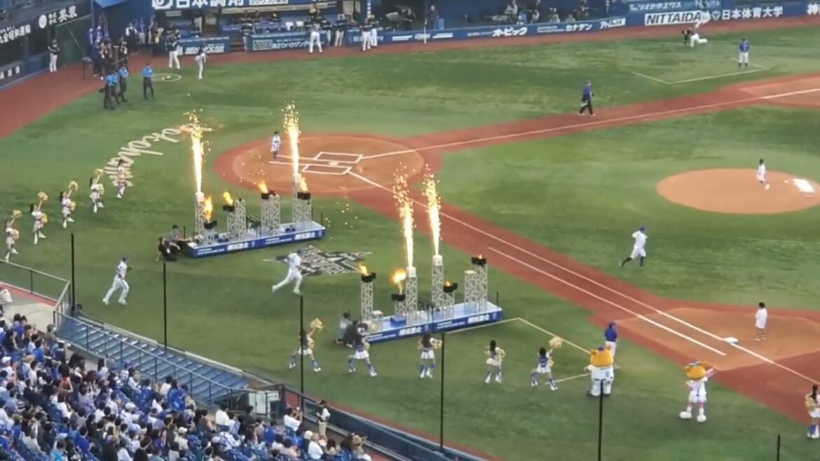 20240607　1回表　試合開始！　森唯斗が古巣相手に投げる！ﾏｳﾝﾄﾞへ向かう@横浜ｽﾀｼﾞｱﾑ･ｳｨﾝｸﾞ席(BAY SIDE) ﾊﾏｽﾀ  日本生命ｾ･ﾊﾟ交流戦