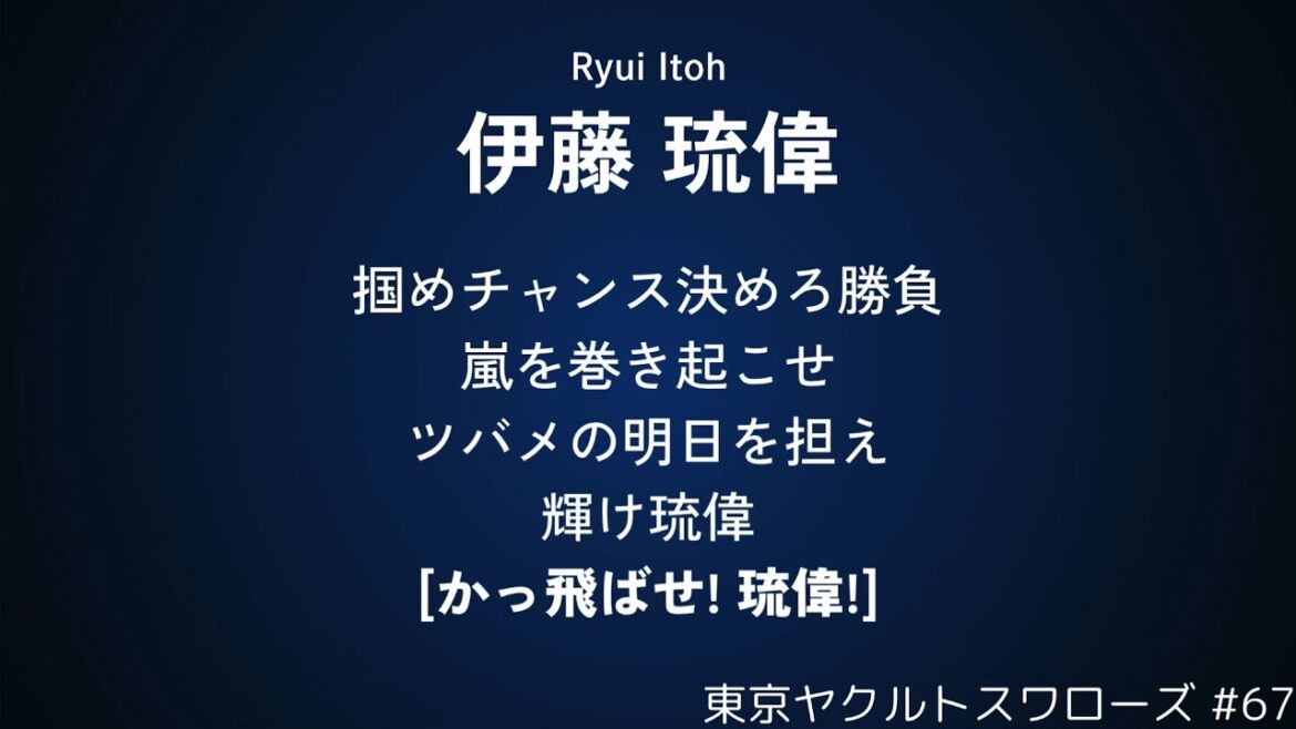 2025年 東京ヤクルトスワローズ 新応援歌メドレー(7/22追加分 [岩田・伊藤])
