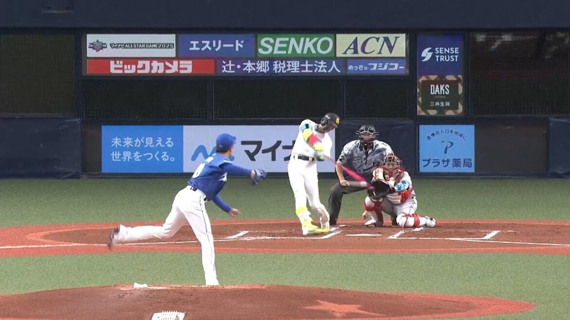 周東佑京（ソフトバンク）のタイムリーヒットでパ・リーグが先制！ -マイナビオールスターゲーム2025・第1戦-