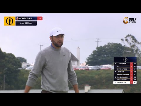 【全英OP25】世界ランク1位のスコッティ・シェフラーは後半16番、17番で連続バーディなど6位発進 【全英OP25】世界ランク1位のスコッティ・シェフラーは後半16番、17番で連続バーディなど6位発進