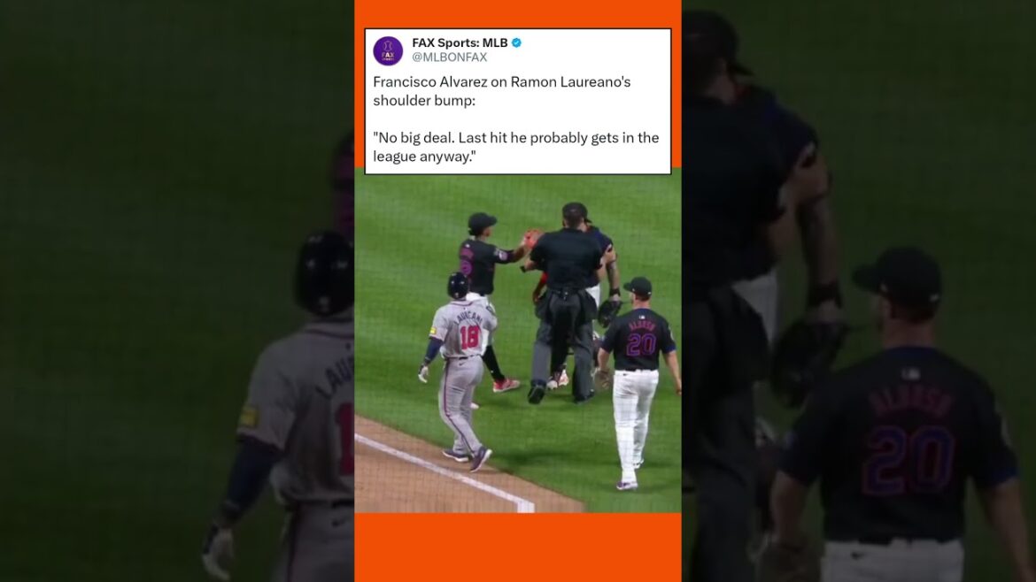 Mets Catcher Reacts to Braves' Dirty Play 💪👀 #atlantabraves #newyorkmets #mlb #baseball