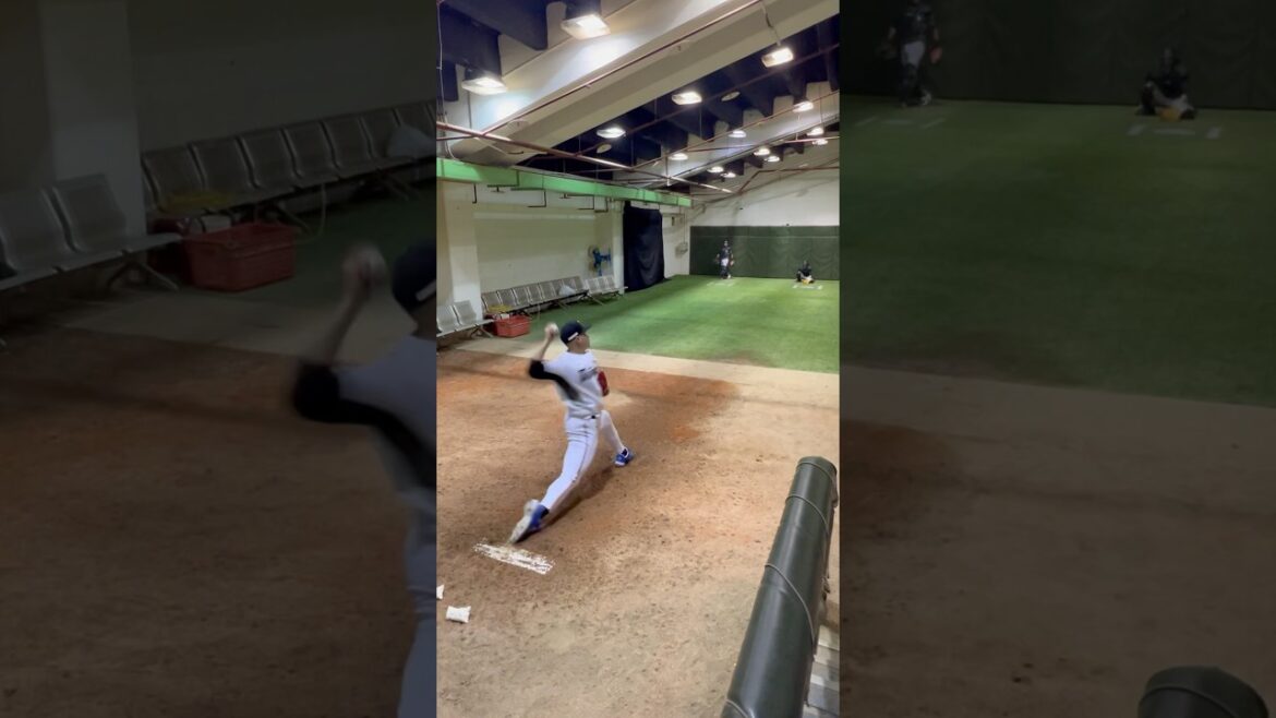 日本火腿隊投手 孫易磊 牛棚練投畫面 #中華隊 #日本職棒 #北海道日本ハムファイターズ #孫易磊 #fighters #投手の動画