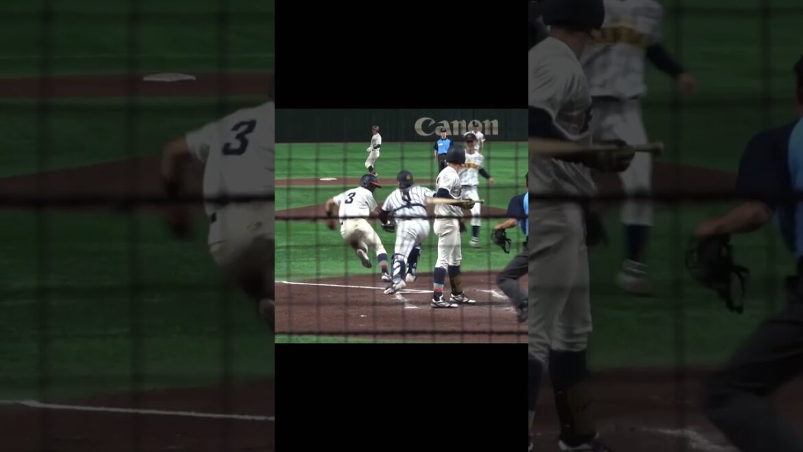 トリックプレーのはずが…  3塁ランナーのスタートめっちゃ早くてすぐバレた　大学野球選手権　福井工業大vs大阪産業大　#大学野球  #野球 #福井工業大学  #甲子園 #高校野球