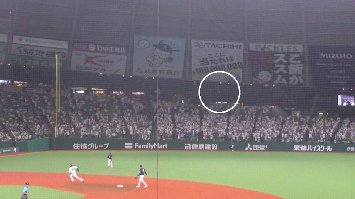 西武 長谷川信哉 あわやホームランの惜しい当たりのレフトフライ　西武 vs 日本ハム　2025年7月16日(水) ベルーナドーム