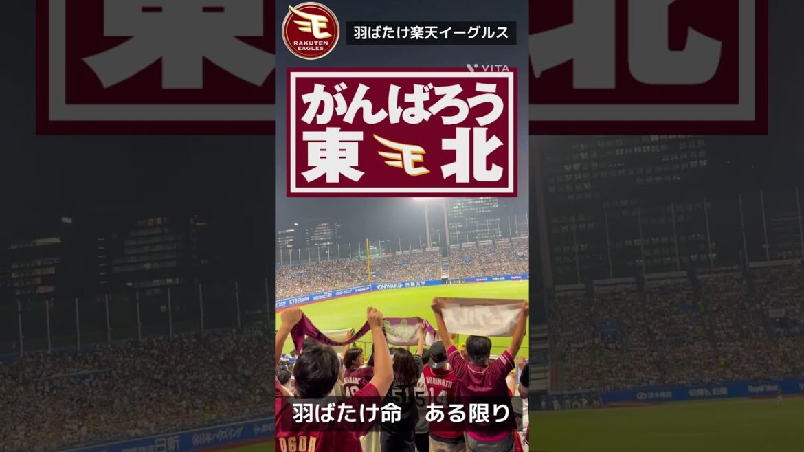 東北楽天ゴールデンイーグルス　羽ばたけ楽天イーグルス#東北楽天ゴールデンイーグルス #プロ野球 #応援歌 #おすすめ #youtube #shorts