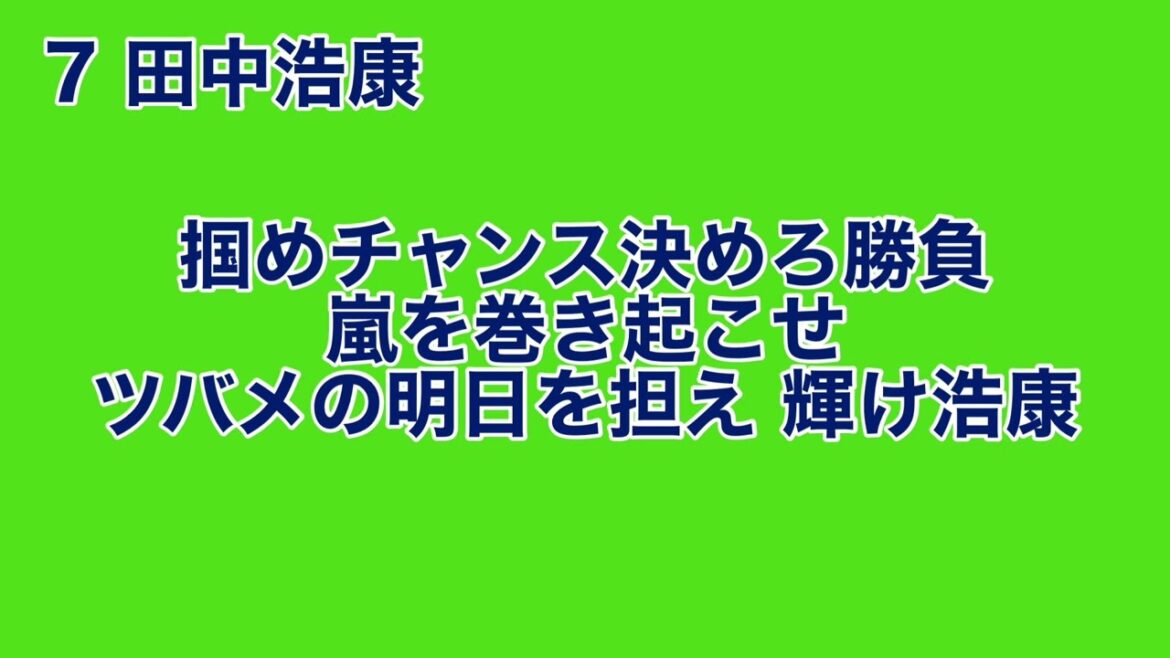 ヤクルト・伊藤琉偉(田中浩康) 応援歌【球場実録】