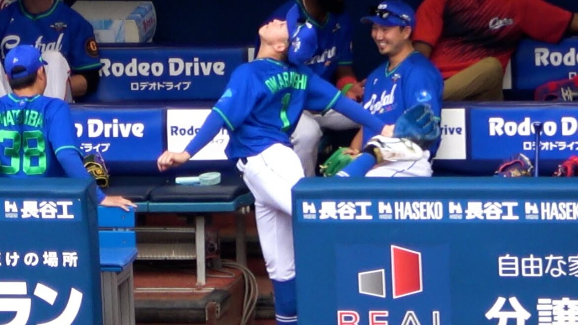 【オールスター2025】第2戦 ベンチで投手のモノマネをする中日【岡林勇希】現地映像 ピッチャー編