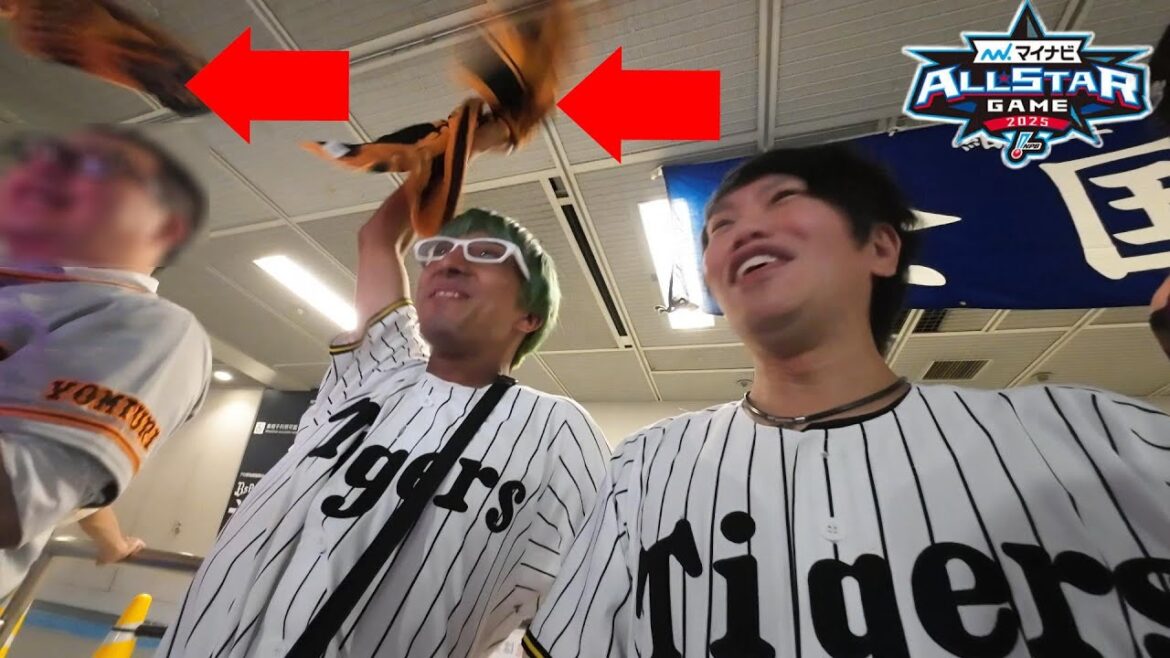 オールスターでセ・リーグ全力応援したら阪神ファンがGタオル振り回していた件。（出演)グッティテル・きゃりおかさん・甥っ子はると