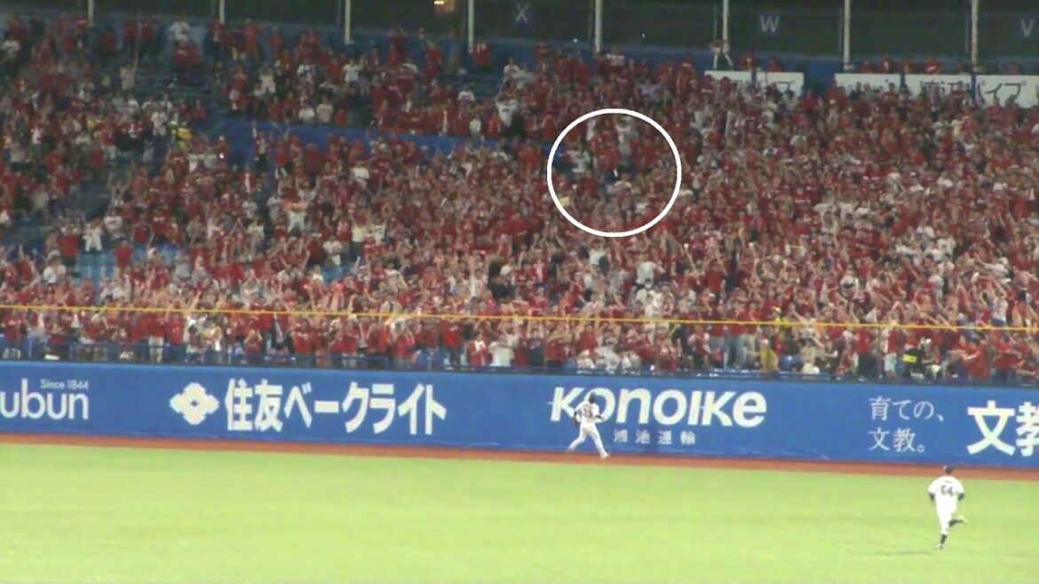 広島 林晃汰 3ランホームラン 第2号　ヤクルト vs 広島　2025年7月21日(月)　神宮球場