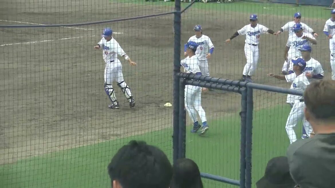 【尾田剛樹選手が列の先頭に】中日ドラゴンズ 野手陣のウォーミングアップ 2025/7/25 ナゴヤ球場