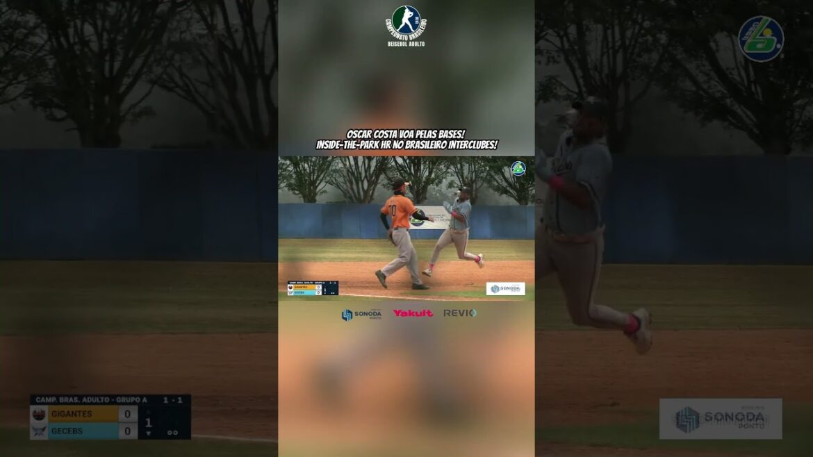Oscar Acosta voa pelas bases! Inside-the-park HR no Brasileiro Interclubes!
