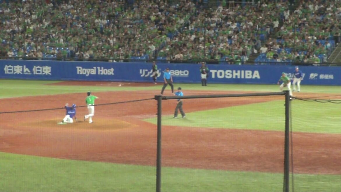 東京ヤクルトスワローズ 大西広樹が細川成也を143のダブルプレーに打ち取り試合終了で6連勝　ヤクルト 3 - 2 中日　2025年7月27日(日)　神宮球場