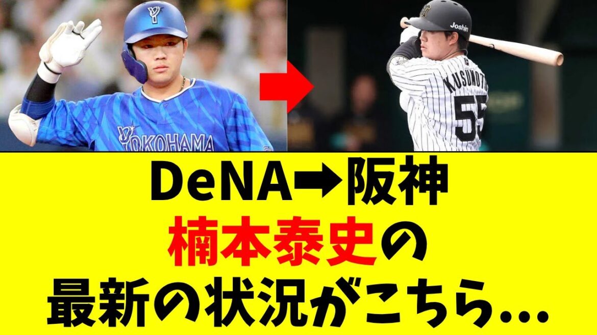 【DeNA→阪神】楠本泰史の最新の状況がこちら・・・ 【DeNA→阪神】楠本泰史の最新の状況がこちら・・・
