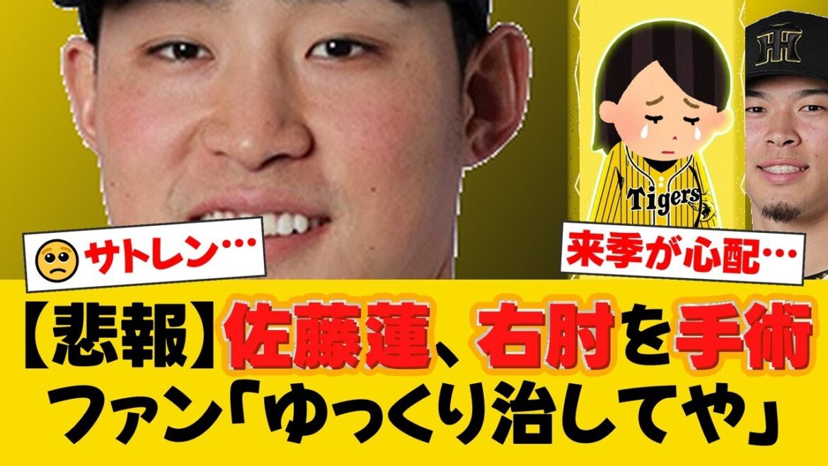「チームの力になれず申し訳ない」阪神・佐藤蓮が右肘手術で今季絶望か。6月には1軍昇格も登板なく抹消された5年目右腕の苦悩。【阪神ファンの反応】【T速報】