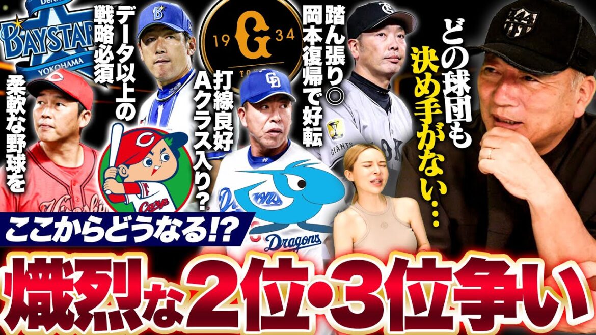 【徹底考察】巨人が4位に落ちる事はない⁉︎勢いのある中日はどうな！？DeNA外国人の加入である問題が生じる…熾烈な2位争いについて徹底分析します！【プロ野球】