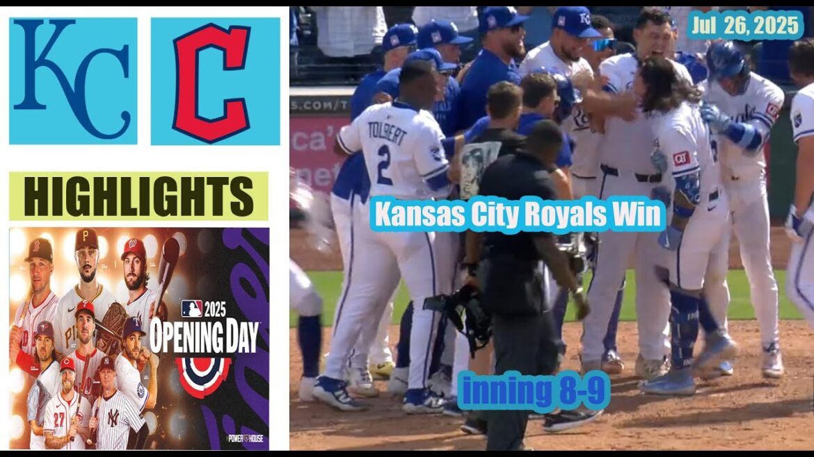 Kansas City Royals vs Cleveland Guardian Inning 8-9-10 Game Highlights MLB 26/7/2025 MLB Season 2025 Kansas City Royals vs Cleveland Guardian Inning 8-9-10 Game Highlights MLB 26/7/2025 MLB Season 2025