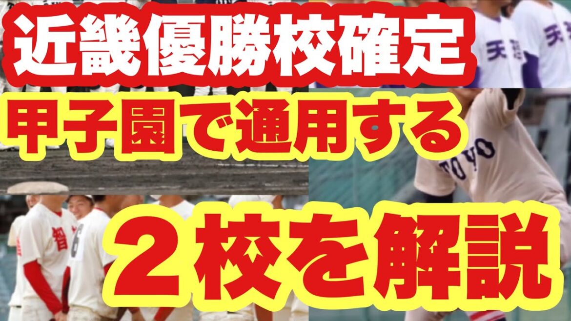 【高校野球】近畿の有力校が甲子園へ❗️智辯和歌山、東洋大姫路、天理の試合を解説