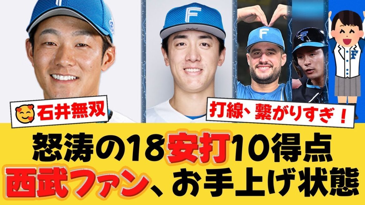 【打線爆発】石井一成4安打！マルティネス1号！止まらない日ハムが18安打10得点で4連勝！北山亘基6勝目、ザバラも完璧デビュー！【日ハムファンの反応】【F速報】