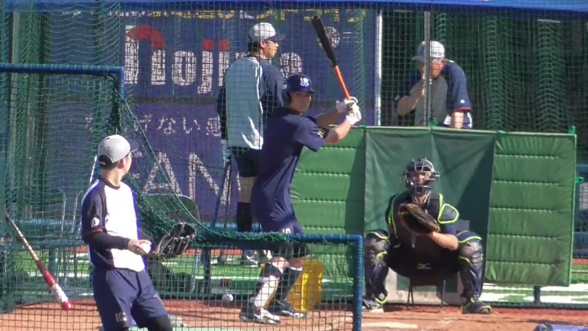 2025年7月29日 東京ヤクルト・宮本 丈 選手の試合前フリー打撃練習