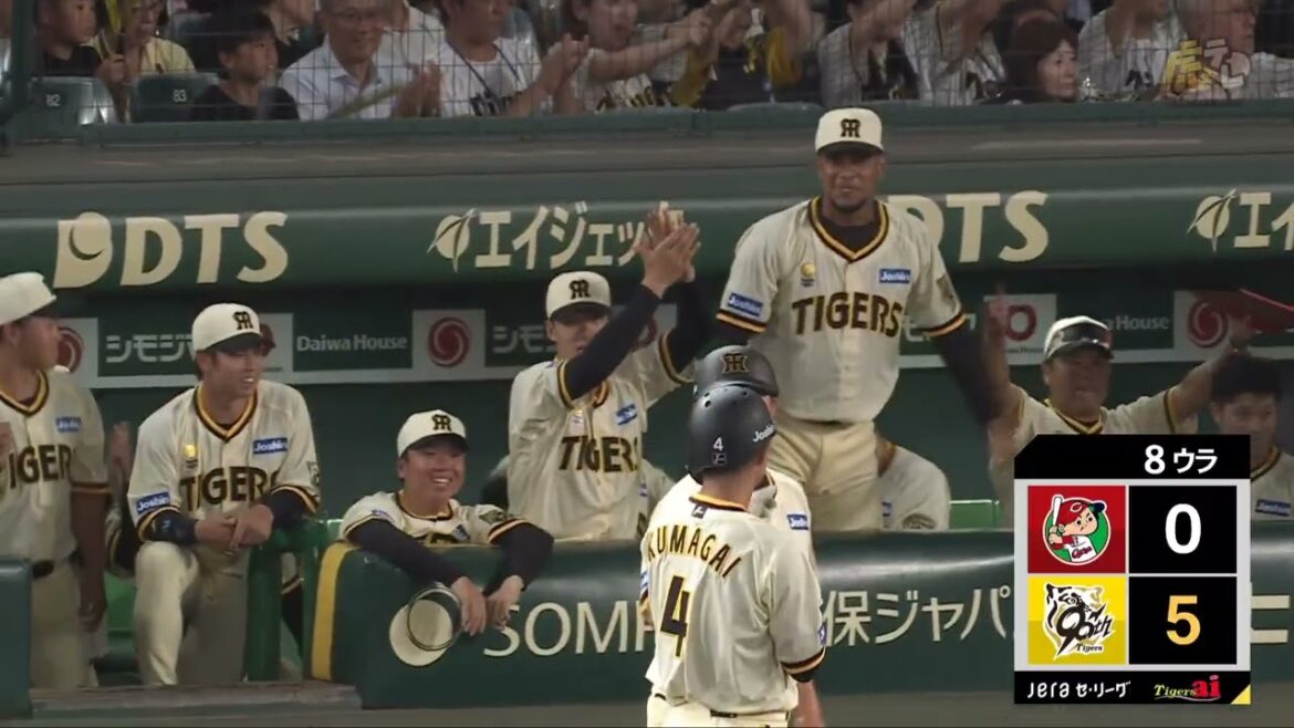 【粘って粘って】8回裏、 #熊谷敬宥 選手がセンター2点タイムリーヒット！【2025/7/30 Ｔ－Ｃ】