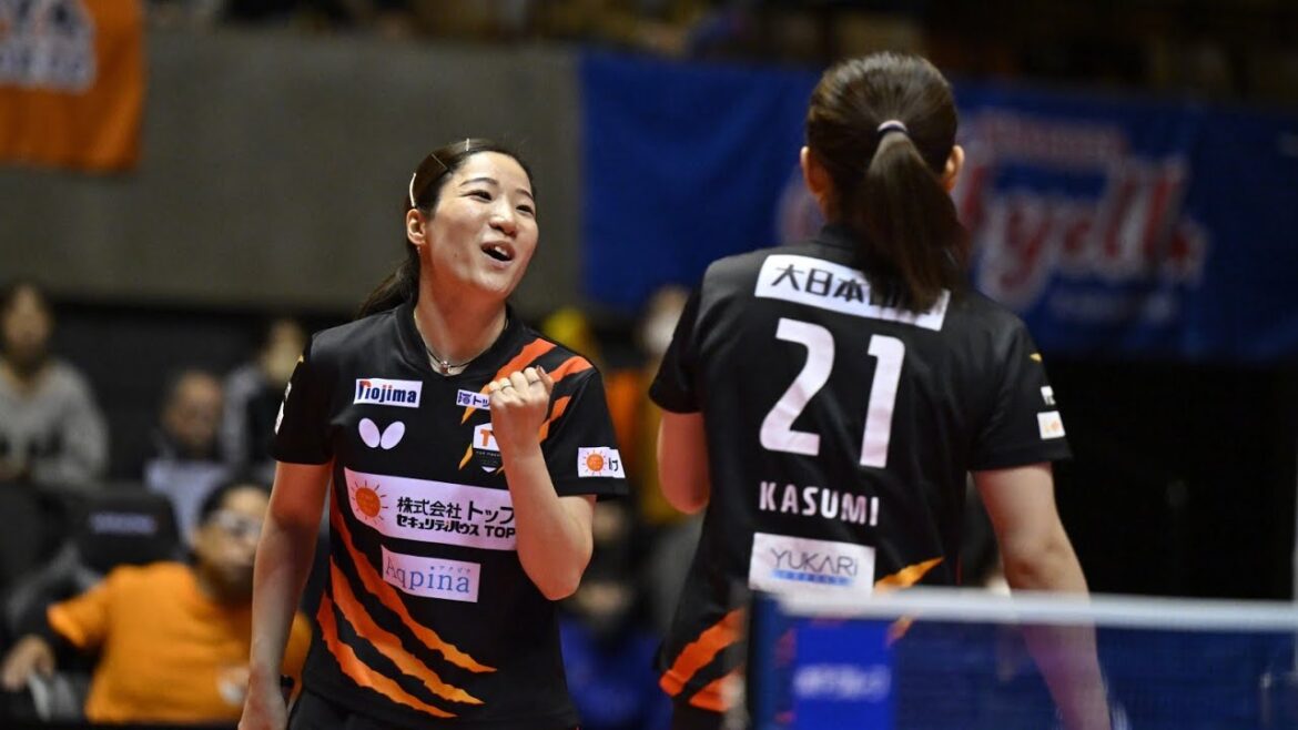 木下アビエル神奈川 vs トップおとめピンポンズ名古屋ノジマTリーグ2023-2024 2023年11月12日 大和スポーツセンター【卓球Tリーグ公式】