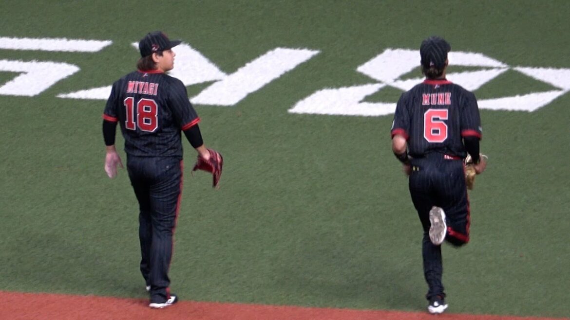 冷静にバント処理→三振で締めた宮城大弥、最後は吠える！