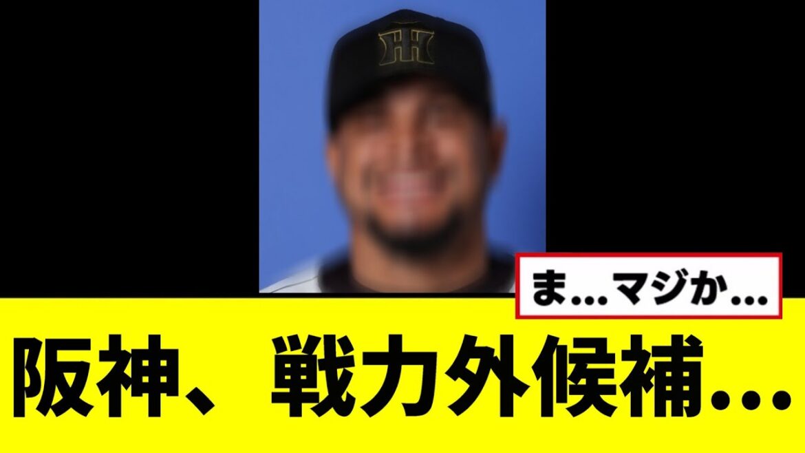 【悲報】阪神の助っ人、戦力外候補になってしまう...