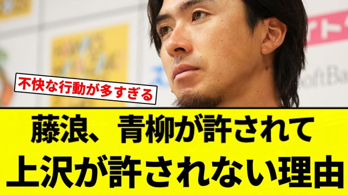 【疑問】藤浪、青柳が許されて上沢直之さんが今も許されない理由【プロ野球反応集】【2chスレ】【なんG】 【疑問】藤浪、青柳が許されて上沢直之さんが今も許されない理由【プロ野球反応集】【2chスレ】【なんG】