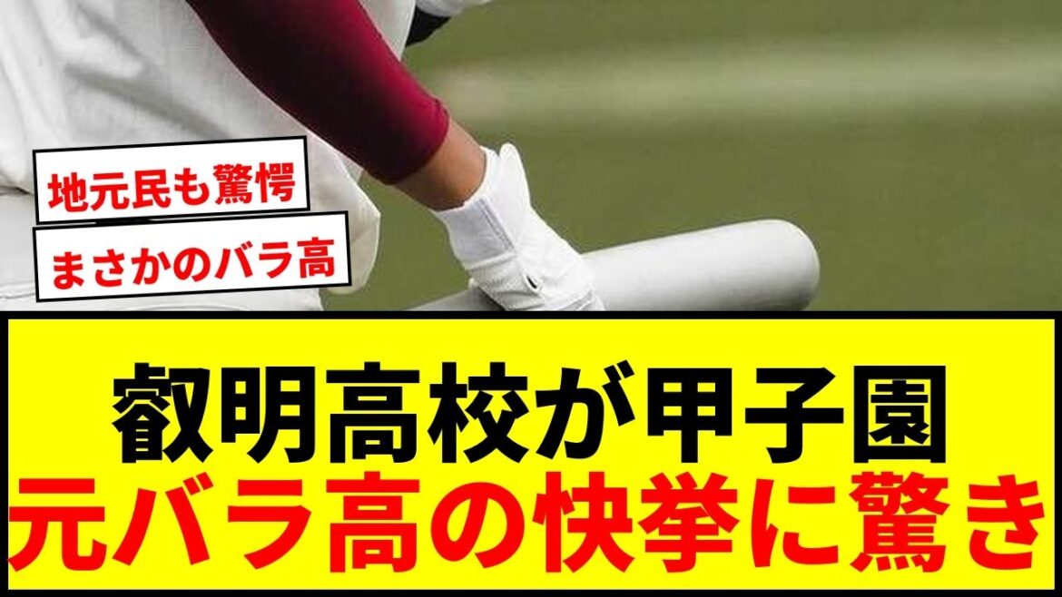 【衝撃】叡明高校が甲子園初出場!地元民も驚愕の「元バラ高」が埼玉の頂点に! 【衝撃】叡明高校が甲子園初出場!地元民も驚愕の「元バラ高」が埼玉の頂点に!