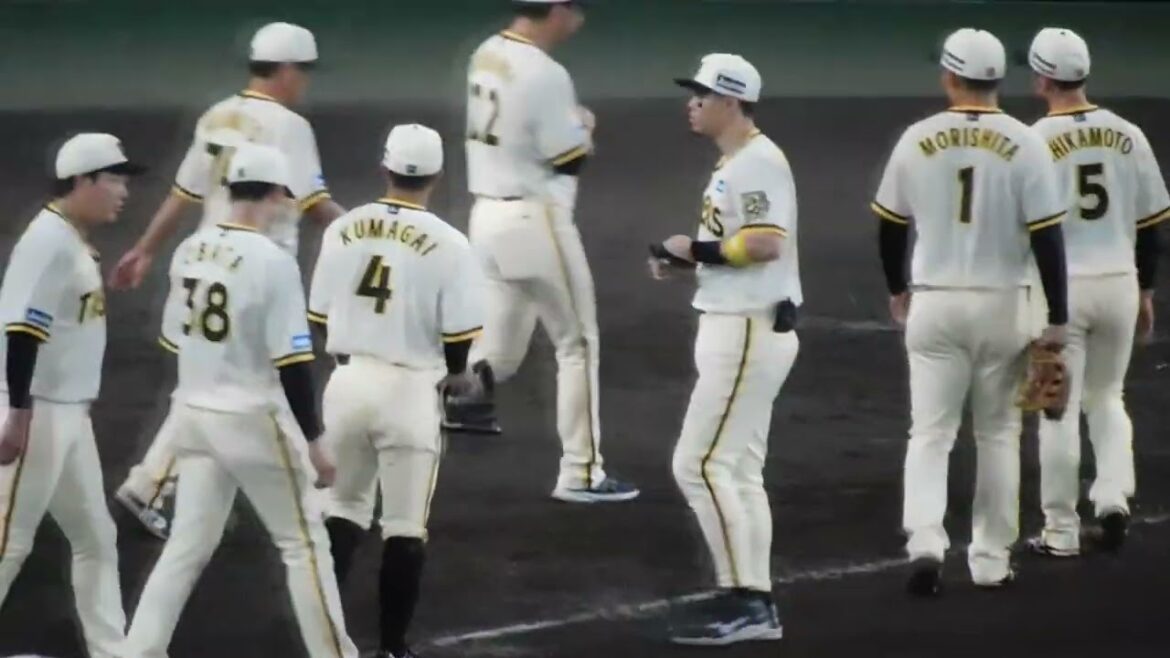 【貯金21】2025.7.29 阪神 勝利のハイタッチ スミ1完封