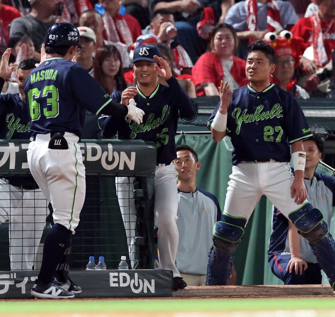 ヤクルトが連敗ストップ ドラ１右腕・中村優がプロ初勝利 ５回７安打無失点の好投（デイリースポーツ） - Yahoo!ニュース - Yahoo!ニュース