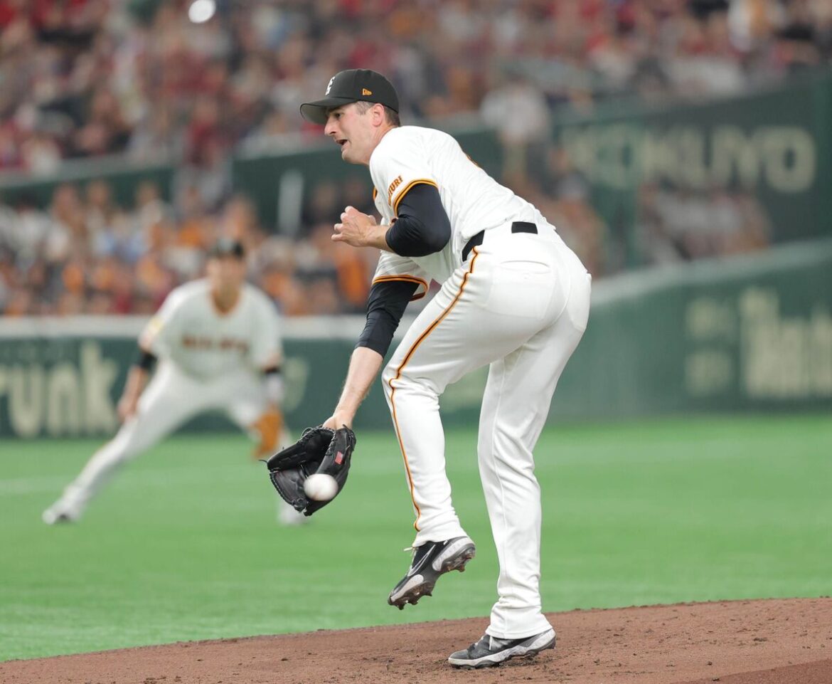 【巨人】グリフィンに打球直撃で球場騒然→治療後に続投でスタンドから拍手 2回連続で投手強襲の内野安打許す(スポーツ報知) – Yahoo!ニュース – Yahoo!ニュース 【巨人】グリフィンに打球直撃で球場騒然→治療後に続投でスタンドから拍手 2回連続で投手強襲の内野安打許す(スポーツ報知) - Yahoo!ニュース - Yahoo!ニュース