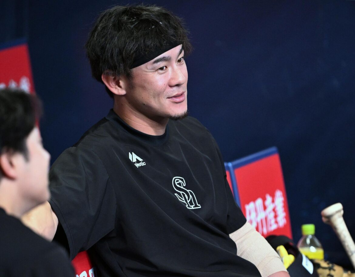 ソフトバンク牧原大成、死球を受けた左肘付近にテーピング姿で球場入り オリックス・宮城大弥と談笑する場面も 廣瀨隆太が1軍合流（西スポWEB OTTO！） - Yahoo!ニュース - Yahoo!ニュース