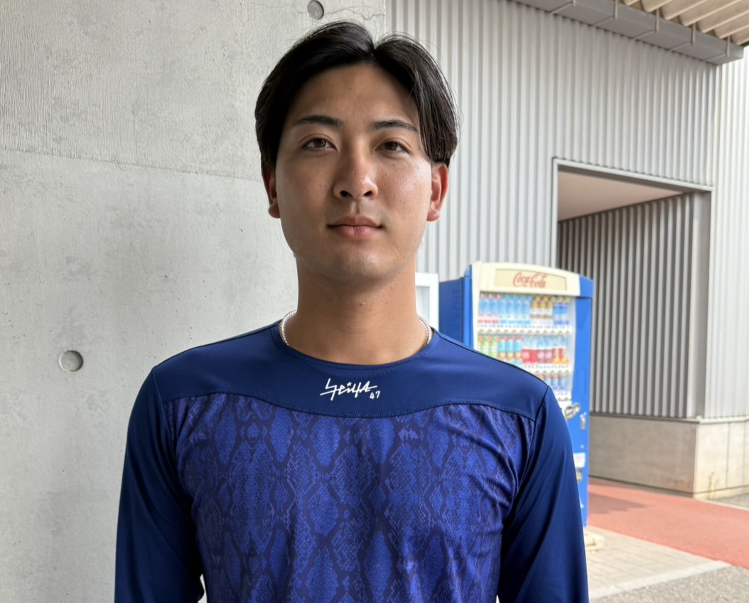 早期1軍昇格を目指す吉田(2025年7月9日、ナゴヤ球場)